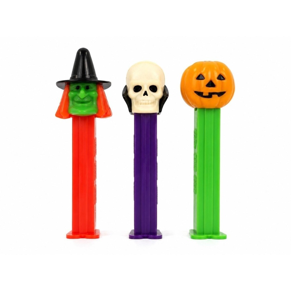 Vintage PEZ Halloween Dispensers Lot of 3 Witch Skull Pumpkin‎ Made in Hungary